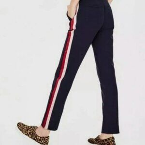 Boden Tuxedo Stripe Navy, Red, and Pink Pants Women’s Size 10 US/14UK